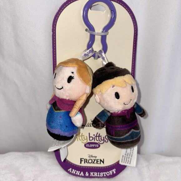 Hallmark itty bittys Clippys Disney's Frozen Anna & Kristoff New - Picture 1 of 4